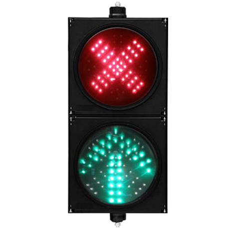 200mm 红叉绿箭车道指示灯二单元