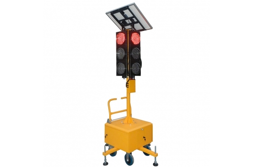 移动一体式红黄绿太阳能信号灯